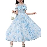 SKYCARRY Elegant Pink Maxi Frock for Girls Stylish Georgette Dress for Kids 5 to 12 Years Ideal for Parties, Birthday Wear, a