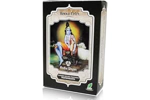 Henna Radhe Shyam Castaño Oscuro Profundo Tratamiento Polvo