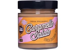 Choco Zero – Crema Proteica Crema Spalmabile Senza Zuccheri Aggiunti, Senza Glutine, Senza Lattosio, Vegano Vasetto da 200 g (1 Pezzo, Caramello Salato)