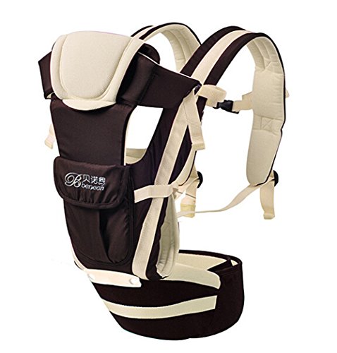 Scheppend Multifunctional Breathable Infant Waist Stool Baby Carrier Comfort Backpack Sling Wrap,Khaki