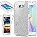 Produktbild EINFFHO Galaxy S7 Edge Hülle, 360 Full-Body Vorne+Hinten Rundum Schutz Tasche Etui Kristall Klar Glänzend Glitzer Durchsichtig Silikon Hülle Schutzhülle für Samsung Galaxy S7 Edge (Silber)