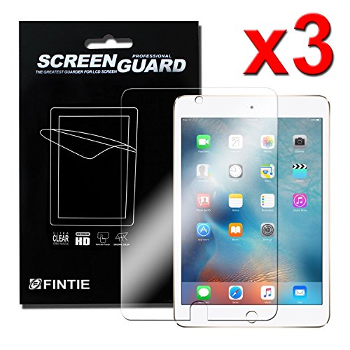 3 x Fintie Apple iPad Mini 4 Ultra Klar Schutzfolie – High Definition Kristallklar Displayschutzfolie Premium Displayschutz Screen Protector (3 Stück) - 4