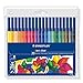 Price comparison product image Staedtler 326WP20 Noris Club Fibre-Tip Pen with Wallet - Assorted Colours, Pack of 20