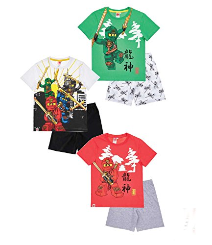 Preisvergleich Produktbild Lego Ninjago Jungen Shorty-Pyjama - weiß - 128
