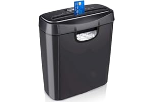 Stakmann Distruggi Documenti Elettrico Trita Carta Portatile Salvaspazio Distruggidocumenti per Fogli Carta A4 e Carte di Credito Potenza 190W con Contenitore di Raccolta 10 L