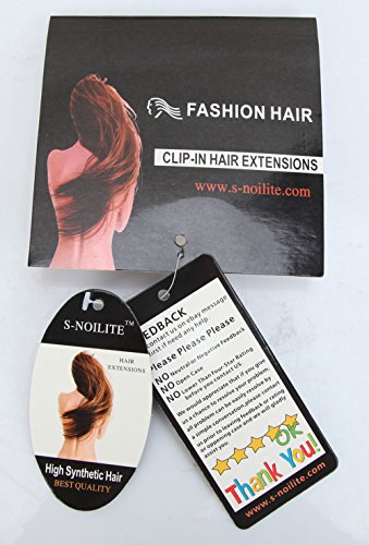 S-noilite® Damen Premium-Lang Glatt Haarverlängerung Haare Clip-in Dip Dye Ombre Menschen gemacht Haarteile(63CM,Dunkelbraun bis Graublond) - 7