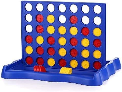 BeFun Connect 4 in a Row Four in a Row Game Classic Family Game Line Up 4 Toy Travel Board Game Puzzle Game with Bigger Size ,Easy to Set up ,Play and Storage for Kids Adults and Family Fun
