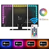 【Einfache Installation】 Die LED-Lichtleiste ist 2M und kann mit einer Schere an den Schnittmarken (weiße Linien) geschnitten werden, um die gewünschte Größe Ihres Fernsehgeräts anzupassen. Verwenden Sie den 3M-Kleber, um an fast jeder Oberfläche anzubringen, angetrieben durch irgendwelche Geräte mit Ausgang 5V / 1A USB-Hafen. Nur Plug und Play!