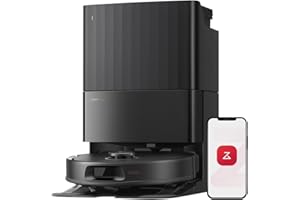 ‎ROBOROCK roborock Qrevo S5V Saugroboter mit Wischfunktion&Hebarem Wischmopp, 12.000Pa Saugkraft, Zero-Tangle System, Warmlufttrocknung, Intelligente Hindernisvermeidung, Multifunktions-Dockingstation (Schwarz)