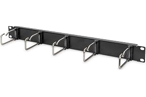 DIGITUS Kabelbytarpanel - 1U - 5 styrfästen 40 x 75 mm - 19 tum - För nätverkskabinett och nätverkskablar