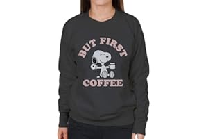 Peanuts But First Coffee Snoopy Women's Sweatshirt