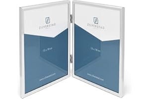 BREDEMEIJER Zilverstad Sweet Memory podwójna ramka na zdjęcia, metalowa, srebrna, 1,11 x 26,4 x 18,11 cm