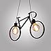Produktbild Tkind Retro Pendelleuchte Karikatur Fahrrad LED Augen Schützen Hängeleuchte Eisen Deckenlampen Kreative Persönlichkeit Kronleuchter Stilvolle Lovely Beleuchtung Dekorative für Kinder Prinzessin Zimmer Schlafzimmer Arbeitszimmer Kindergarten Cafe Wohnzimmer E27×2,Ø 61cm
