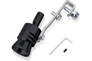 ERHUO Turbo Whistle Sound, fischietto di scarico per auto, in lega di alluminio, tubo di scarico turbo per auto, tubo di scarico turbo per tubi di scarico, L-K1