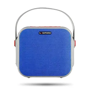 LUMIFORD GoFash-NY 12W Bluetooth Speaker with Alexa Built-in voice control, IPX5 water Proof, 11 hours Play time (Blue)
