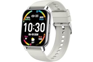 Hoxe Smartwatch Uomo Donna, Effettua/Rispondi alle Chiamate, 1.85" Orologio Smartwatch, 112 Modalità Sportive, Impermeabile IP68, Smart Watch con Monitoraggio del SpO2/Sonno/Contapassi per IOS/Android