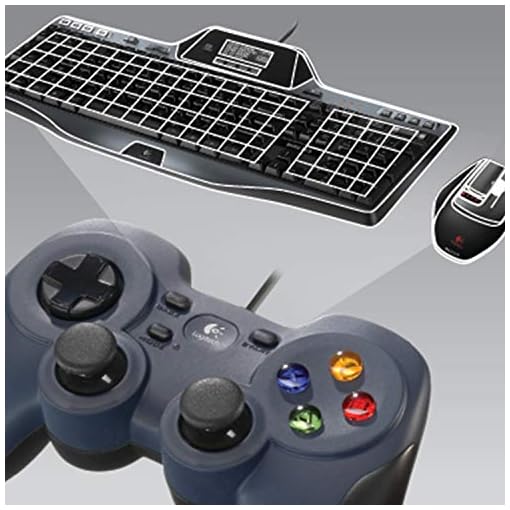 Logitech G F310 Wired Gamepad, Controller Console Like Layout, 4 Switch D-Pad, 1.8-Meter Cord, PC/Steam/Windows/AndroidTV - Grey/Blue - Image 3