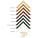 Produktbild Bilderrahmen von FDM Holzrahmen Zevil 40x50 cm Schokobraun - Leerrahmen (ohne Glas/Rückwand) 2er Pack