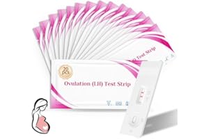 TULAMORIY 20 PCS Kit Completo de Prueba de Ovulación, Set Profesional para Detección de Ovulación, Kit para Monitorear la Ovulación, Seguimiento del Ciclo Menstrual y Periodo Fértil