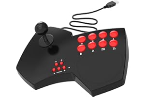 DOYO Arcade Fight Stick, Fight Arcade Stick Made by Iron, Street Fighter Arcade Fighting Joystick Controller for PC, PS3, Switch Pro, TV Android, Raspberry Pi, NeoGeo mini - Comes with a USB Cable