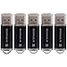 Produktbild SIMMAX 5 Stück USB-Stick 16GB USB 2.0 Speicherstick USB-Flash-Laufwerk (16GB Schwarz)
