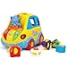 Produktbild Huile Interaktiver Bus für Kleinkinder mit Lernfunktonen. Mit Formen zum Einstecken, Musik, Geräuschen und Licht.