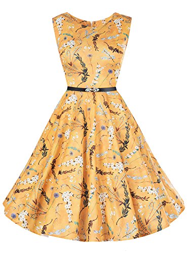 MEMBRANE - Vestido - Trapecio - Floral - Sin Mangas - para Mujer D14875-1001-4 X-Large