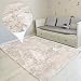 Produktbild Amazinggirl Hochflor Shaggy Langflor Teppich - für Wohnzimmer Schlafzimmer modern flauschig Läufer Wohnzimmerteppich waschbar Indoor Outdoor WEIß 160 x 230 cm