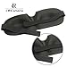 RC Sleeping Eye Mask Contoured & Comfortable Sleep Eye Blindfold Mask & Ear Plug Set for Men or Women. Includes Carry Pouch for Eye Mask and Ear Plugs - Great for Travel, Shift Work & Meditation - Black