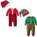Highdas Santa's Lil' Elf Costume Unisex-Baby Christmas suits leotard Santa hat Jumpsuit climbing clothes Rompers Pant sets