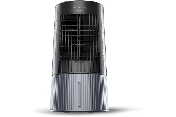 Symphony Duet-i Personal Kitchen Cooling Fan For Home and Office Tabletop with Honeycomb Pad Kitchen Fans for Home Cooking Mini Portable Fan Low Power Consumption (6L, Grey)