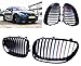 Produktbild Glänzen Schwarz M-Farbe Front Nieren Grille Grill Kühlergrill