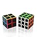 Produktbild Zauberwürfel, Abwei Speed Cube 2x2 3x3 Speedcube Sticker Würfel mit Carbon Faser Aufkleber Puzzle Toy Magic Cube für Kinder (2 Pack)