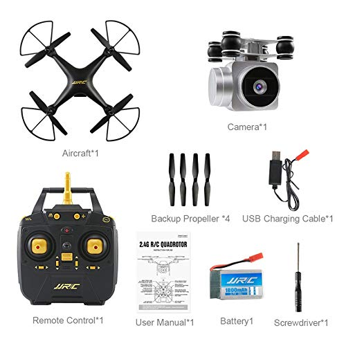 Preisvergleich Produktbild Nowakk JJRC H68 Quadcopter, Echtzeitübertragung, FPV 200W-Kamera, Höhenstand, Sechsachs 4CH, WiFi-APP-Steuerung, RC-Drohne