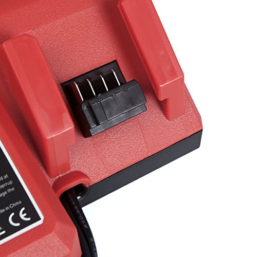 FLAGPOWER Ladegerät 14.4V 18V Li-ion Werkzeug Akku Ersatz Ladegerät für Milwaukee 14.4V-18V Li-ion Batterie M18 48-59-1812, 48-59-1807, 48-59-1806, 48-59-1840, 2710-20 - 4