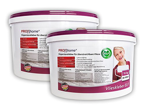 Vlieskleber Profhome Fertig-Kleber für Malervlies Renoviervlies Anstrichvlies Vlies Gewebe-Tapeten ELF 16 kg max 105 qm - 5