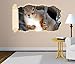 Produktbild 3D Wandtattoo Tapete Eichhörnchen Tier Wald Nagetier Wand Aufkleber Wanddurchbruch Deko Wandbild Wandsticker 11N1134, Wandbild Größe F:ca. 97cmx57cm