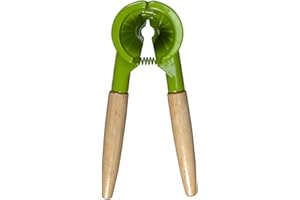 Durandal Nussknacker für Nüsse mit Sektkorkenöffner - Nussknacker Walnusse Mit Nussknacker Holzgriff - Für Walnüsse, Haselnüsse & Mandeln (Grün)