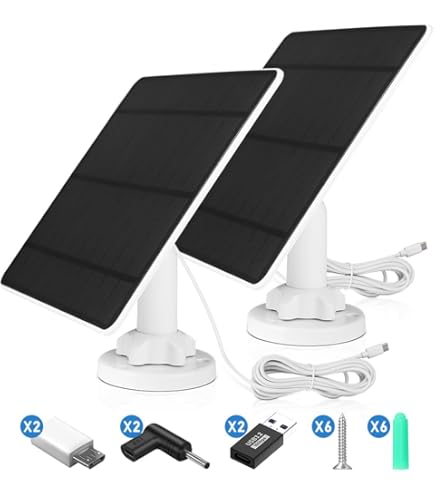 Amazon Arlo Solar Panel Power Cable Solar Charger 2-Pack S For