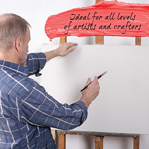 Gespannte Leinwand 45,7 x 61 cm Professionelle Qualität säurefreiem gedehnt Künstler Leinwand Panel Boards für Bild 2 Stück Dreifach grundiert mit Gesso von Crafts 4 alle & # •; - 5