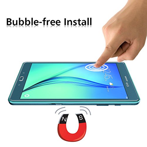 Samsung Galaxy Tab A 9.7 Zoll (SM-T550) Panzerglas Schutzfolie, iVoler® Premium Panzerglasfolie folie Displayschutzfolie Hartglas Gehärtetem Glas DisplayPanzerglas Schutzfolie Displayschutz Tempered Glass Screen Protector für Samsung Galaxy Tab A 9.7“ (SM-T550) – 0,3mm Dünn, 9H Härtegrad, 2.5D Abgerundete Kanten – [Kratzfest][Hohe Transparenz] [Fingerabdruck-frei][Blasenfrei]-Lebenslange Garantie - 4
