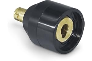 Adaptateur - Fiche de câble de soudage - 9 mm vers 13 mm (9 mm femelle vers 13 mm) - Compatible avec tous les équipements de soudage - VeCTOR WELDING