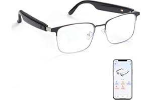 TULBEYS Smart Glasses with AI Translator, Real-Time Translation Glasses Polarized, Photochromic Lenses with Simultaneous Interpretation, language translator for Men Women Supports 160+ Languages(Silver)