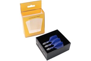 CUESOUL Rost T19 Eje de dardo Integrado y Forma estándar Grande de Vuelo, Juego de 3