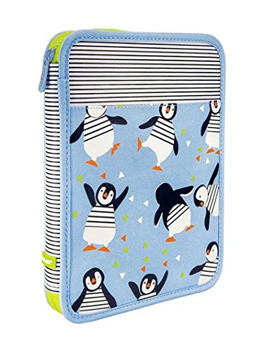Preisvergleich Produktbild Piórnik MILAN 1-poziomowy duzy z wyposazeniem PENGUINS