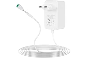 WEFOMEY Alimentation Universelle 24V DC 2A, AC 110-240V 50/60Hz, Adaptateur Secteur avec DC Connecteur Femelle pour Box TV, Bandes LED, Caméra, Routeur et électroniques Ménagers