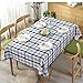 Produktbild EuropäIsche Pvc Rechteckige Tischdecke Tischdecke Wasserdichte Kaffeetischdecke Isolationsgitter Tv-Schrank Dekorative Abdeckung,plaidblack,120 * 170cm