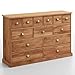 Produktbild Lomadox Apotheker Sideboard Anrichte im Landhausstil, Eiche teilmassiv geölt, 13 Schubkästen mit Metall-Muschelgriffen, montierte Lieferung per Spedition, BxHxT ca. 134x86x37cm