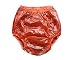 Haian Adult Incontinence Pull-on Plastic Pants Color Transparent Red (XXLarge)