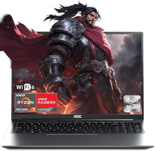 ACEMAGIC Portatile da Gaming da 16 Pollici con Ryzen 7 7735HS (fino a 4,75 GHz), 16 GB di DDR5, SSD da 512 GB, Radeon 680M, Porta Type-C, Wi-Fi 6, BT5.2, Tastiera Retroilluminata